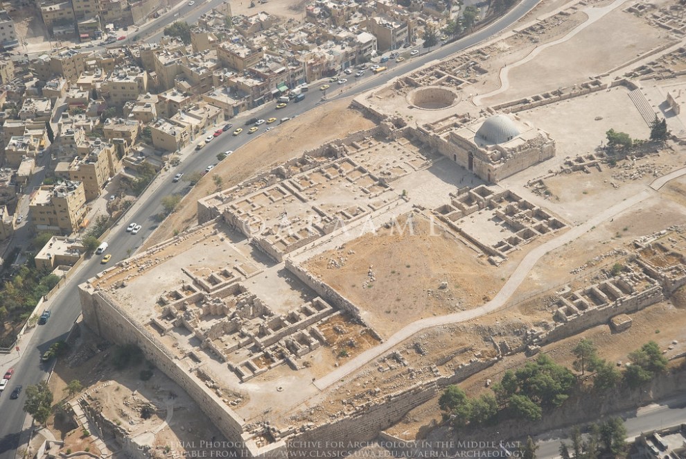 Aerial View of the Citadel in Amman 