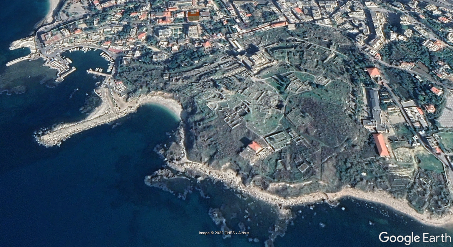 Satellite View of Byblos