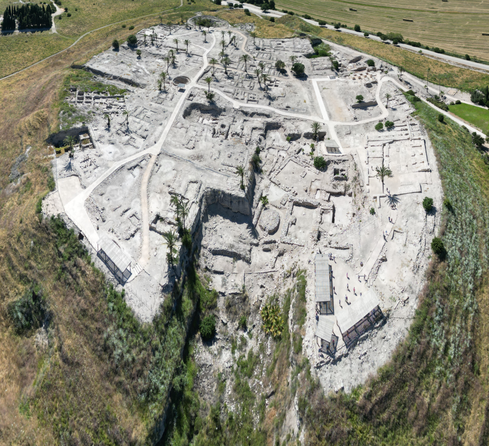 Aerial View of Tel Megiddo 