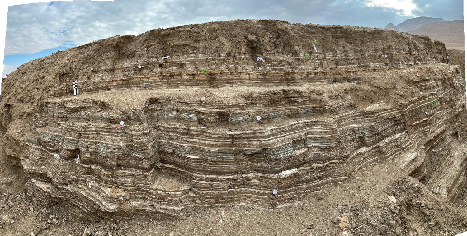 Panorama of East Section of En Gedi Trench 2023 